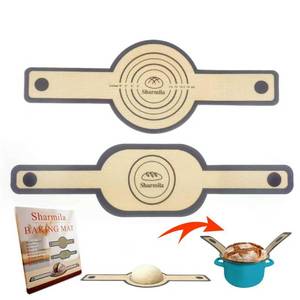lot 7379 image: Silicone Bread Sling for Dutch Oven - Non-Stick & Heat Resistant, 2Pcs Oval and Round Reusable With Long Handles for Transfer Sourdough