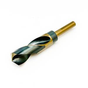 lot 7421 image: CORTOOL 1116 Inch Drill Bit  Reduced Shank High Speed Steel  1116 Drill Bit for Metal and Steel  HSS M2 Black & Gold Bits with 12 Shank