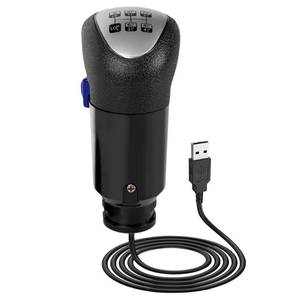lot 7423 image: RQG Fits Logitech Shifter, USB Gearshift Knob Fits Logitech G29, G27, G25, G920, ETS2 ATS Shifter, HighLow Gear 18 Speed Truck Simulator PC Win only for Sim Racing Games