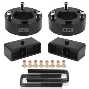 lot 7455 image: AiYiGu 3 Front & 2 Rear Full Leveling Lift Kit Compatible with 2007-2024 Chevy Silverado 1500, GMC Sierra 1500 2WD 4WD, 3 Inches Front & 2 Inches Rear Strut Spacer Suspension Lift Kits Lift Blocks