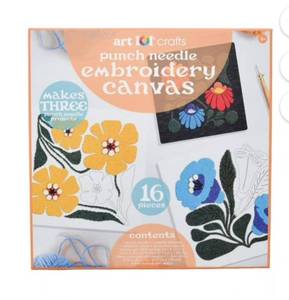 lot 7474 image: Art 101 Crafts Punch Needle Embroidery Canvas Kit
