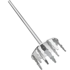 lot 7503 image: Onlyfire 4 Inch Pork Puller, Upgraded Ultra-Sharp Stainless Steel Meat Fork Meat Shredder Used with Standard Hand Drill for Beef, Chicken, Potato Masher and Tamale Meat