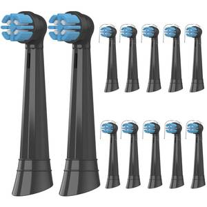 lot 7528 image: Replacement Toothbrush Head Compatible with Oral B IO, Replacement Heads for Oral B IO 3 4 5 6 7 7G 8 9 10 Series Electric Toothbrushes, Black, 12 Count