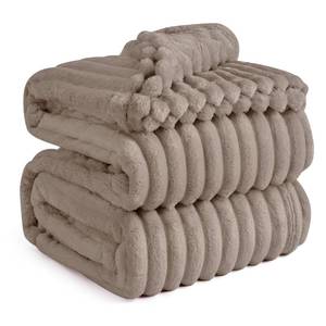 lot 7537 image: Bedsure GentleSoft Light Brown Full Blanket for Couch - Cozy Soft Blankets for Women, Cute Small Fleece Throws for Girls, Birthday Gifts for Women Decor Gifts for Mom, 84x90 Inches