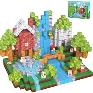 lot 7557 image: Magnetic Building Blocks for Kids - 150pcs Magnetic Cubes Tiles, STEM Montessori Educational Construction Toys for Toddlers Boys & Girls Ages 3-4, 5-10 Year Olds Christmas Birthday Gifts Stacking Toy