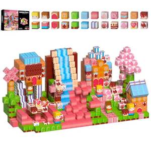 lot 7558 image: MQGEWQ 150 PCS Magnetic Building Blocks Toys,Magnet Cubes Pink Princess Set for Kids Age 3 Girls Stacking Magnetic Titles for Kids STEM Montessori Learning Toys Birthday Gifts