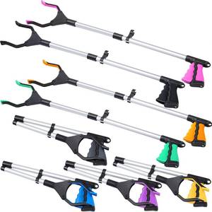 lot 7564 image: Ctosree 8 Pack 32 Trash Grabber Reacher Tool for Elderly, Foldable Litter Picker Upper, Lightweight Trash Pick up Stick, Long Handy Mobility Aids for Home Garden Arm Extension(Multicolor)