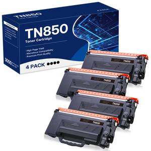 lot 7571 image: WEAREC Compatible Toner Cartridge Replacement for Brother TN850 TN-850 TN820 TN-820 Work with HL-L6200DW HL-L5200DW MFC-L5850DW MFC-L6800DW DCP-L5600DN Printer (Black,4-Pack)