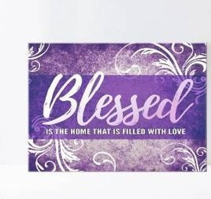 lot 26336 image: Blessed Sign Wall Decor