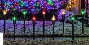 lot 26360 image: UL C9 Pathway Lights, Red, Clear, Green