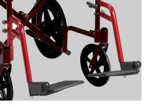 lot 26371 image: Red Wheelchair Footrest Replacements