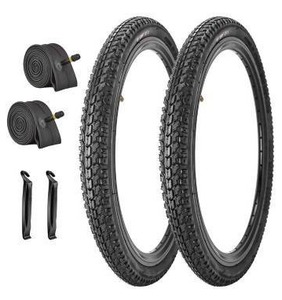 lot 26422 image: SIMEIQI 2 Pack 20in x 1.75in Bike Tires and Inner Tubes
