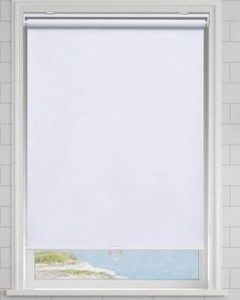 lot 39602 image: Aosky Cordless Roller Shades, White, 54x72