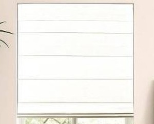 lot 39615 image: LazBlinds No Tools No Drill Cordless Roman Shade for Windows, 35 W x 48 H