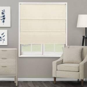 lot 39616 image: 34x72 Chicology Light Filtering Roman Shade Ridgewood Cream