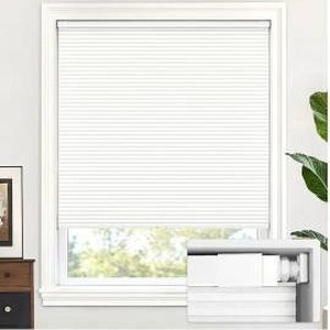 lot 39624 image: LazBlinds Cordless Cellular Shades, No Tools No Drill, 40x72, White