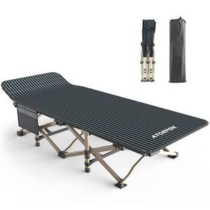 ATORPOK Camping Cot for Adults Comfortable, Tent Folding Cot for Sleeping, Lightweight Folding Bed with Carry Bag for Kids Supports 450 lbs