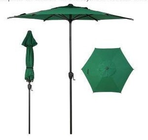 Abba Patio 7.5FT Lyon Outdoor Patio Umbrella, Dark Green