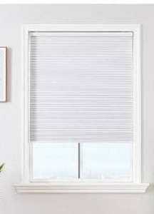 lot 39643 image: Joydeco No Tools No Drill Window Blind for Indoor Windows, White, 49x64