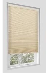 lot 39646 image: No Drill Cellular Shade for Indoor Windows, Beige, 38.5x64, Beige