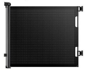 lot 39655 image: HAMOPY Retractable Baby Gate, 33in Tall, Extends up to 55in Wide, Black