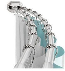 lot 39667 image: Double Curved Tension Shower Rod