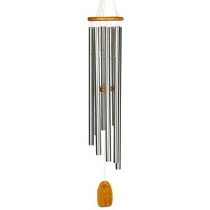 lot 39681 image: Woodstock Wind Chimes Signature Collection  Gregorian Chimes Baritone 56 inch Silver Wind Chime GBS