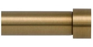 lot 39704 image: Ivilon Window Curtain Rod - Warm Gold 120-240 inchs