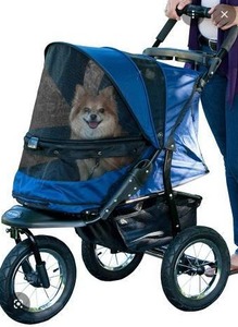 lot 39722 image: Pet Gear Jogger No Zip Pet Stroller, Blue