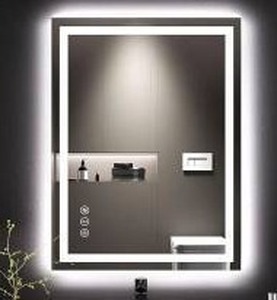 lot 39726 image: LOAAO 24X32 LED Bathroom Mirror with Lights