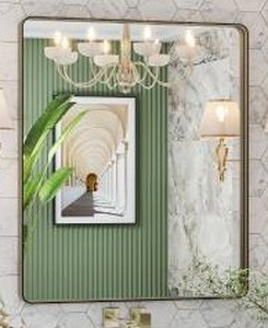 lot 39763 image: LOAAO 30X36 Bronze Bathroom Mirror for Vanity