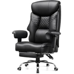 lot 39786 image: GTPLAYER Big and Tall Office Chair 400lbs High Back Computer Gaming Chair with Ergonomic Lumbar Support, Black