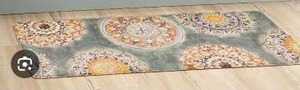 lot 39814 image: Mandala Pattern Kitchen Floor Mat 20x48 in, lot of 3