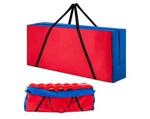 lot 3077 image: COSTWAY Giant 4 in A Row Carrying Bag, Storage Bag for Jumbo 4-to-Score Giant Game Set (Game Set Not Included), Carrying Bag for Giant 4 in a Row Connect Game with Ergonomic Handle & Durable Zipper - Retail $0
