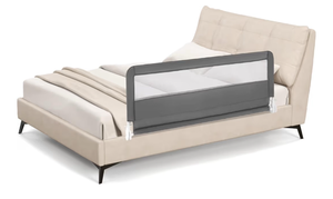 lot 3090 image: BABY JOY Bed Rails for Toddlers, 59���� Extra Long, Upgraded Swing Down Bed Guard wSafety Straps, Folding Baby Bedrail for Kids Twin, Double, Full Size Queen & King Mattress (Gray, 59-Inch) - Retail $0