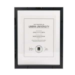 lot 3101 image: Umbra Document Frame 13 x16  Diploma  Certificate  Photo Or Artwork - Retail $124