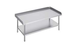 lot 3128 image: VEVOR Stainless Steel Work Table, 30 � 60 � 26 Inch Commercial Food Prep Worktable, 3-Sided Backsplash Heavy Duty Prep Worktable, Metal Work Table forRestaurant Home Hotel - Retail $300