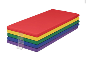 lot 3135 image: Back2School Express Colorful Nap Mats  Rest Mat, Assorted, 5-Piece (just the foam pieces) - Retail $0
