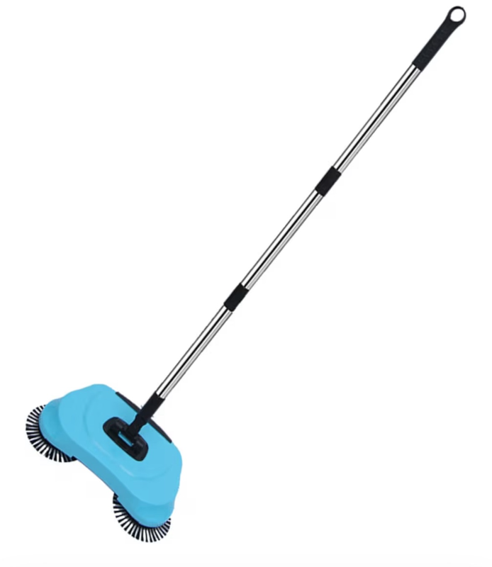 lot 1886 image: Hand Push Sweeperr - Floor Cleaning Floor Sweeperr, Household Hand Sweeping Machine  Non Electric Sweeperr Mop Broom Dustpan Floor Cleaning Tools for Cleaning Hair, Fruit Shell, Dust - Retail $0