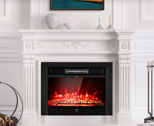 lot 3178 image: 28.5in Recessed Electric Fireplace wremote (3flame colors) - Retail $0