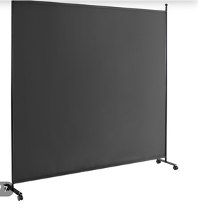 lot 3192 image: Giantex Room Divider Single Panel 73x73 Privacy Screen with Wheels - Retail $0