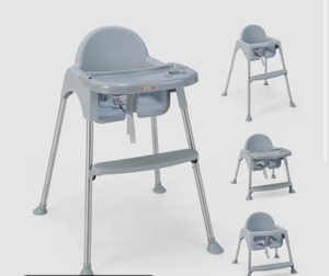 lot 3197 image: 4in1 Convertible Baby High Chair w Tray - Retail $0