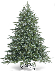 lot 3201 image: Costway 6ft Artificial Christmas Spruce Hinged Tree w 892 Mixed PE & PVC Tips - Retail $0