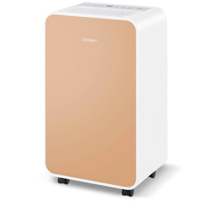 lot 3249 image: costway 2500 Sq. Ft Dehumidifier for Home & Basement 32 Pints Portable Quiet Dehumidifier with Sleep Mode - Retail $0