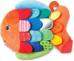 lot 909 image: Melissa & Doug Ks Kids Flip Fish Stuffed Animal Baby Book, Squeak
