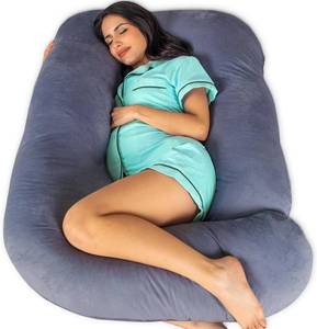 lot 912 image: $48 Pharmedoc U-Shape Pregnancy Pillow, Full Body with Removable Cover