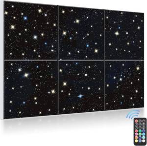 lot 938 image: $206 JBER Acoustic Panels, Adhesive Soundproof Wall Art, 72 48, 6Pcs