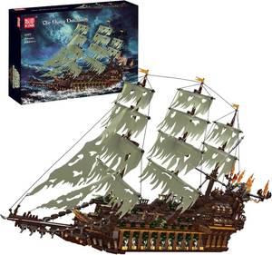 lot 952 image: $159 Mould King 13197 Pirate Ship Building Kit, 4364-Piece
