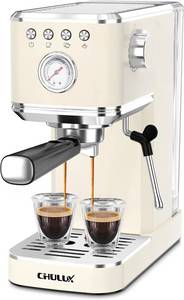 lot 960 image: $110 CHULUX Slim Espresso Machine with Milk Frother, 20 Bar