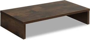 lot 961 image: TEAMIX 20 Inch Monitor Stand Riser, Wooden Desk Riser